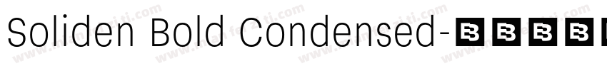 Soliden Bold Condensed字体转换
